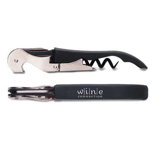 Wine Opener - SS Corkscrew with Wine Connection Logo