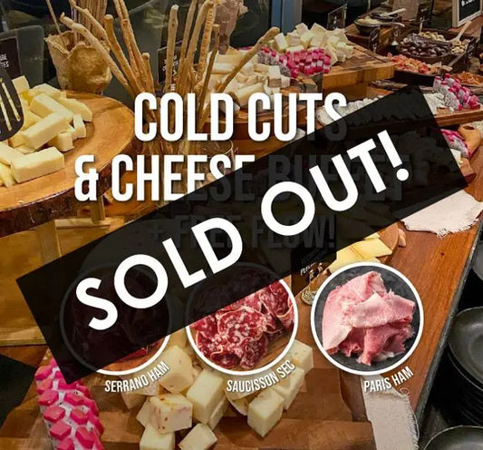 Premium Cold Cuts & Cheese Buffet With Free Flow